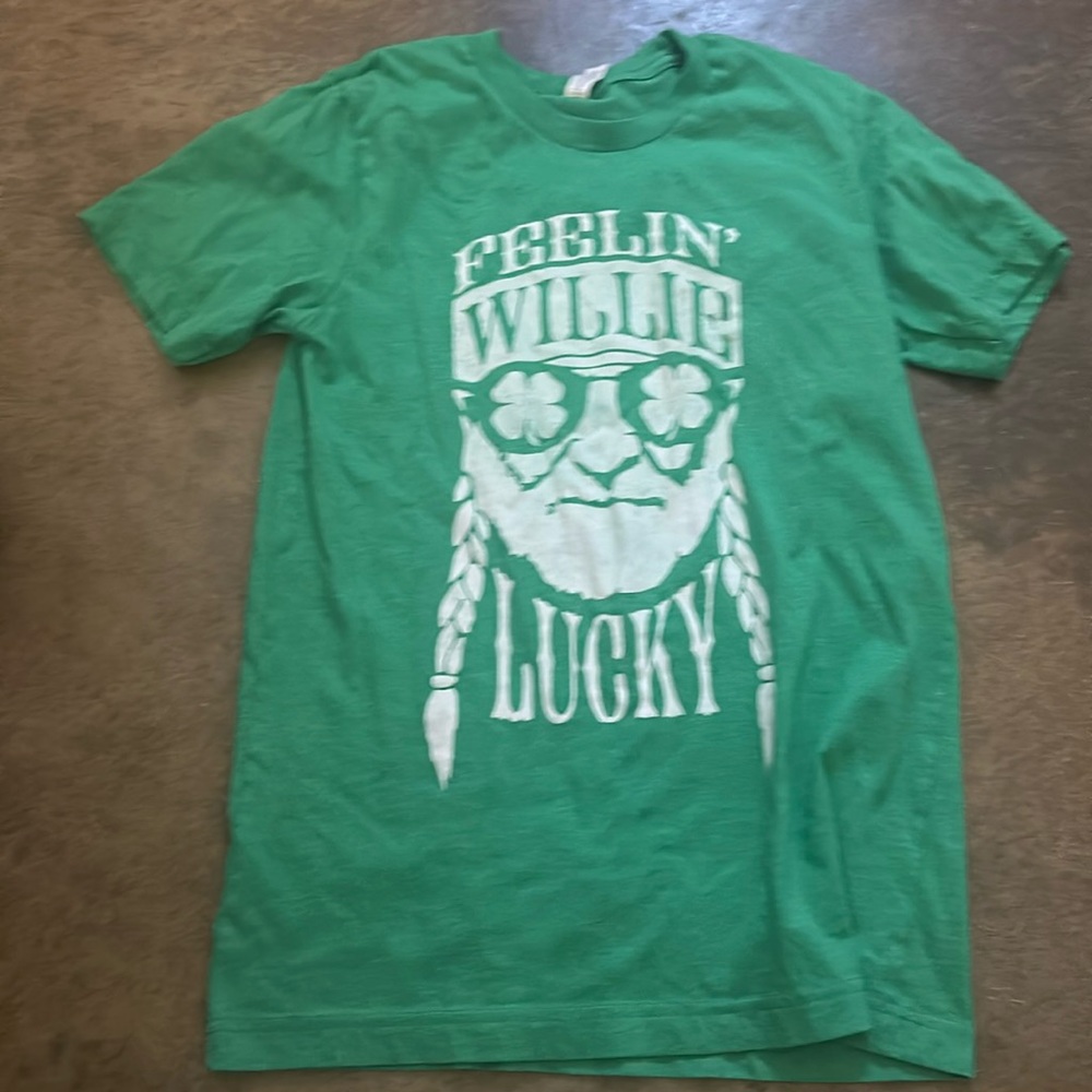 Willie Nelson St. Patrick Shirt small